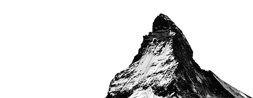 Silhouette eines Bergs